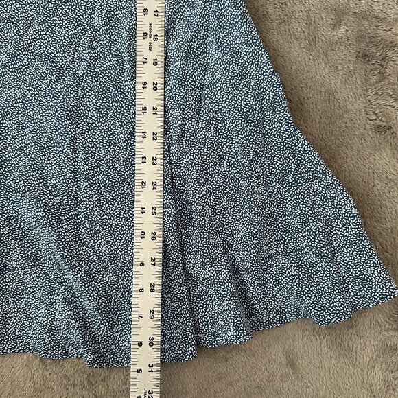 & Other Stories Blue Fit and Flare Mini Dress Women's 6 Short Sleeve - Picture 7 of 9